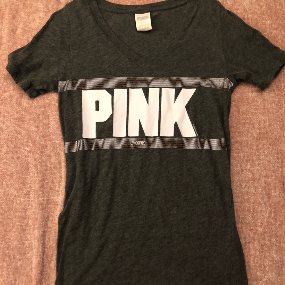 V neck Pink t shirt